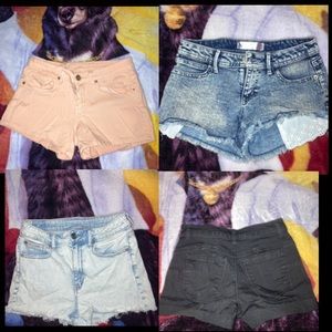 BUNDLE of 4 denim shorts (American eagle, no boundaries)